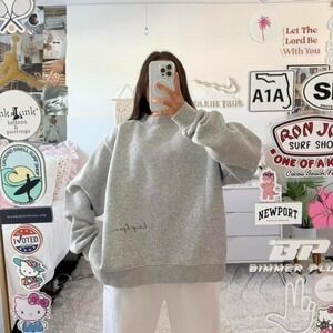 grey mockneck sweatshirt